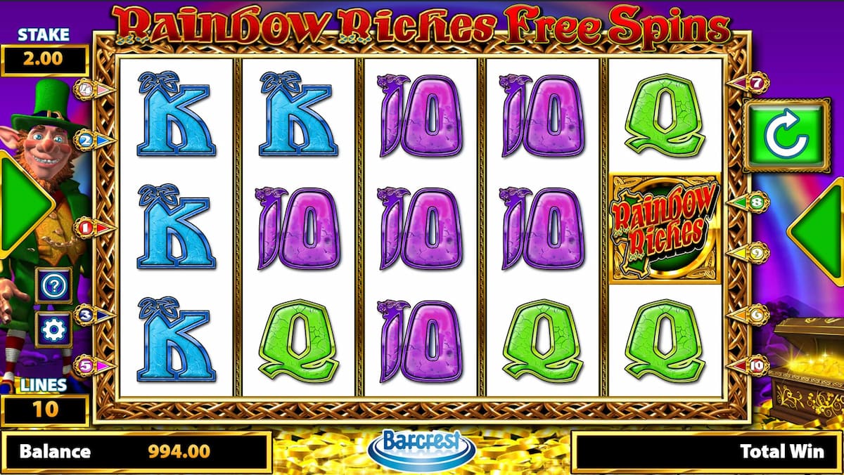 Rainbow Riches Free Spins Sot Review