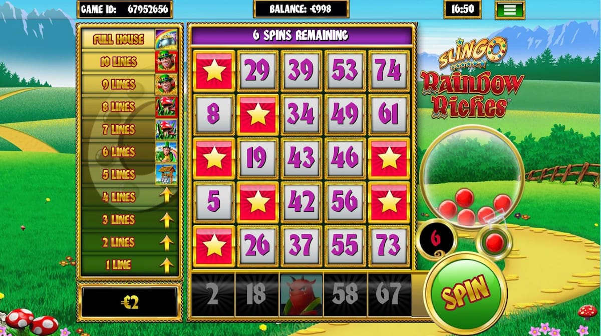 Slingo Rainbow Riches Review